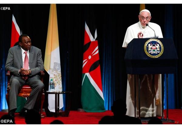 Príhovor pápeža Františka predstaviteľom Kene: Mládež, ekológia, demokracia