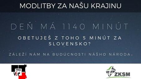 Modlitebná kampaň 5 min. za Slovensko