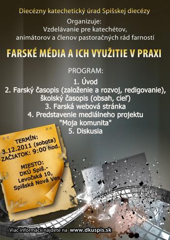 Pozvánka na seminár: Farské média