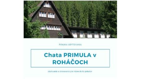 Ponuka ubytovania: Chata PRIMULA v ROHÁČOCH