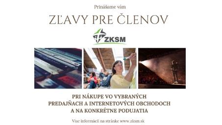 Zľavy pre členov ZKSM