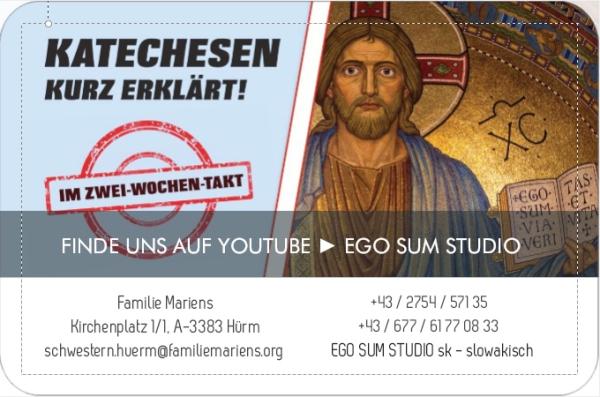 YOUTUBE KANAL / EGO SUM STUDIO / deutsch
