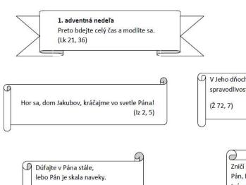 Adventný kalendár - citáty
