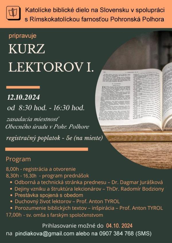 Kurz lektorov I.