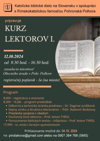 Kurz lektorov I.